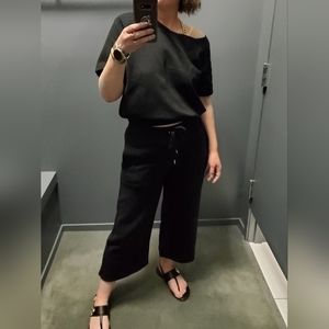 Michael Kors 2 piece set Off the shoulder fleece